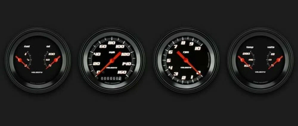 Velocity Black Series Four Gauge Set VS05BBLF